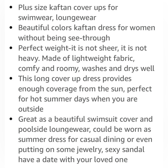 Hawaiian Butterfly Black, Pink, Blue Caftan & Maxi Dress | OS | NWT - Picture 5 of 9